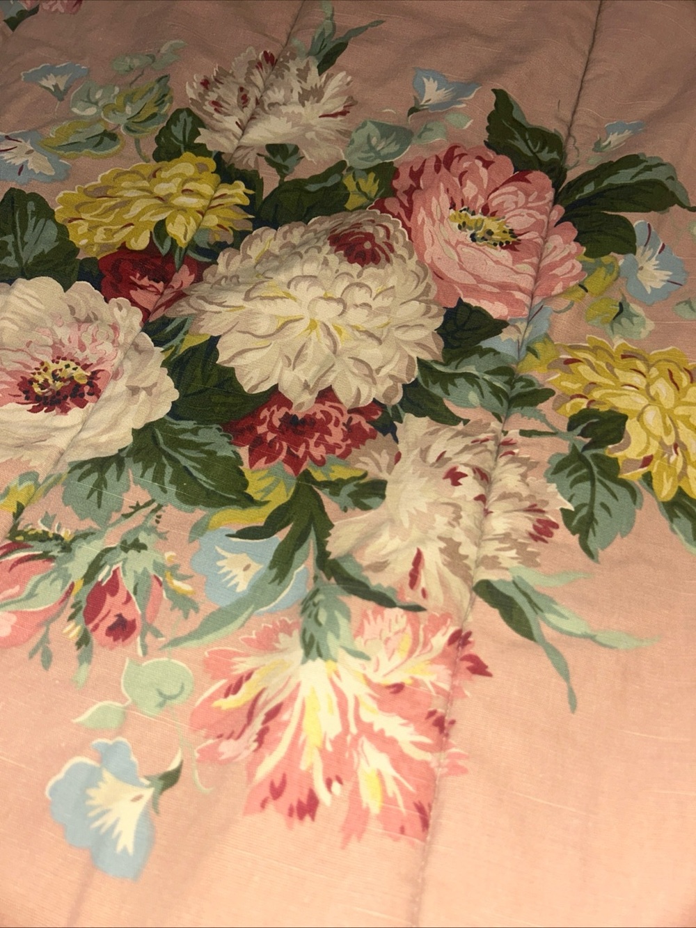 ❤️RALPH LAUREN CYNTHIA King comforter RARE HTF Pink Floral Vintage